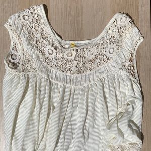 Free People Lacey Cap Sleeve Top